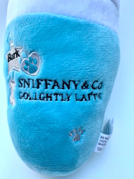 Latté BARKS SNIFFANY & Co GOLIGHTLY LATTE Jouets pour chiens en peluche squeaky/ Latte Bark SNIFFANY &Co GOLIGHTLY LATTE  Squeaky plush Toys for dogs