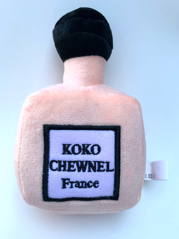 Jouet pour chiens Bouteille de parfum KOKO Chewnel France/ Toys for dogs KOKO Chewnel France Purfume bottle