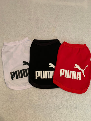 Chemise sans manches inspiré de Puma pour chiens et chats / sleeveless shirt inspired by Puma for dogs and cats