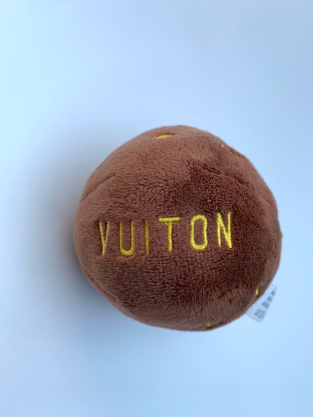 Jouets pour chiens en peluche squeaky CHEWY VUITTON BALL/ CHEWY VUITTON  BALL Squeaky Plush Toys for dogs