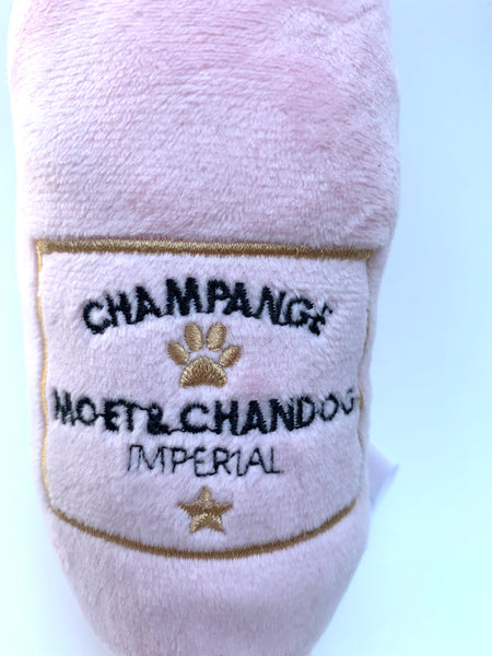 ROSE CHAMPAGNE MOËT & CHANDOG IMPERIAL jouets pour chiens en peluche squeaky/ ROSE CHAMPAGNE MOËT & CHANDOG  IMPERIAL  Squeaky Plush Toys for dogs