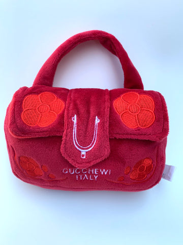 Gucchewi Italie Sac à main Squeaky en Peluches pour chiens/ Gucchewi Italy Handbag Squeaky Plush Toys for dogs