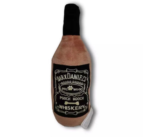 BARXDANIELS Pooch Hooch Bouteille de WHISKY Jouets pour chiens en peluche squeaky/ BARXDANIELS Pooch Hooch WHISKEY Bottle Squeaky Plush Toys for dogs